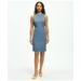 Brooks Brothers Women's The Essential Stretch Wool Sheath Dress | Light Blue | Size 14