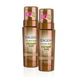 Jergens Natural Glow Instant .. Self Tanner Mousse Sunless .. Tanning Light Bronze Tan .. for a Natural-looking Tan .. 6 Ounce (2 Pack)