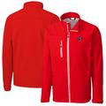 Men's Cutter & Buck Red Jacksonville Jumbo Shrimp Clique Telemark Eco Stretch Softshell Full-Zip Jacket