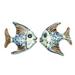 'Ceramic Fish Wall Decorations Hand-Painted in Mexico (Pair)'