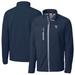 Men's Cutter & Buck Navy Scranton Wilkes-Barre RailRiders Clique Telemark Eco Stretch Softshell Full-Zip Jacket