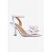 Wide Width Women's Nishia Sandal by J. Renee in Clear White (Size 10 W)