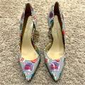 Jessica Simpson Shoes | Jessica Simpson Polka Dot Candy Crush Heels | Color: White | Size: 7.5