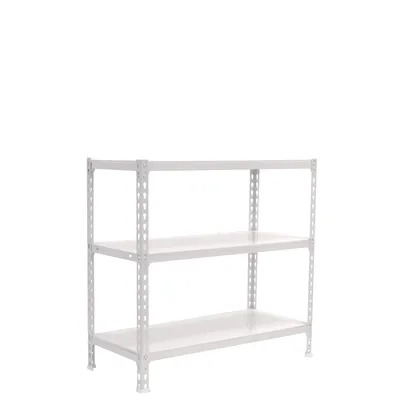 SimonRack Simonclick schraubenloses Metallregal 3 Böden. Farbe WEISS/WEISS 900x900x400 mm Image