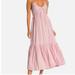 Free People Dresses | Free People Audrey Pink Combo Striped Halter Dress Sz S/P Maxi Lining Hand Wash | Color: Pink/White | Size: S