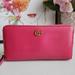 Gucci Bags | Gucci Zip Around Wallethot Pink And Beautiful Condition! | Color: Pink | Size: Os