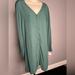 Madewell Dresses | Madewell Button Down Long Sleeve Dress | Color: Green | Size: Xs