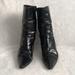 Burberry Shoes | Burberry High Shine Black Leather Zip Up Booties, Size 41 | Color: Black | Size: 41