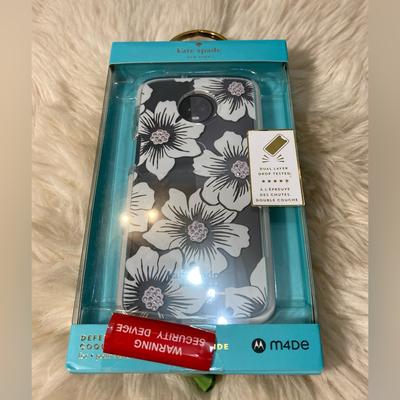 Kate Spade Accessories | 5/$25 Kate Spade Defensive Hardshell Phone Case Motorola M4de Moto Z3 & Z3 Play | Color: Black/White | Size: Os