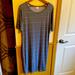 Lularoe Dresses | Lularoe Xl Debbie Dress | Color: Blue/Pink | Size: Xl