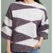 Anthropologie Sweaters | Anthropologie Moth Sparkling Geometric Sweater Knit | Color: Gray/Silver | Size: M