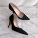 Kate Spade Shoes | Kate Spade Black Suede Pointed Toe Made In Italy Heels. Size 7.5 | Color: Black | Size: 7.5