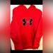 Under Armour Jackets & Coats | Men’s Under Armour Hoodie Cold Gear Men Red Black Polyester Long Sleeve Size M | Color: Red | Size: M