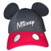 Disney Dog | Disney Mickey Cap/Hat Black~White Embroidery~With Ears~Red Bill~Eyes Snap Back | Color: Black/Red | Size: Os