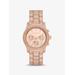 Michael Kors Runway Pavé Rose Gold-Tone Watch Rose Gold One Size