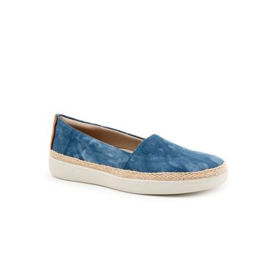 Extra Wide Width Women's Accent Slip-Ons by Trotters® in Blue Multi (Size 10 1/2 WW)