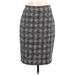 Ann Taylor Casual Skirt: Gray Tweed Bottoms - Women's Size 10