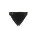 Nike Swimsuit Bottoms: Black Solid Swimwear - Women's Size 14