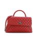 Chanel Leather Shoulder Bag: Red Bags