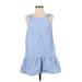 Ann Taylor LOFT Casual Dress - DropWaist: Blue Dresses - Women's Size Small