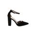 Dream Pairs Heels: Pumps Chunky Heel Cocktail Party Black Print Shoes - Women's Size 9 - Pointed Toe