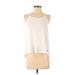 Fabletics Active Tank Top: White Activewear - Women's Size Small