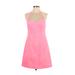 Lilly Pulitzer Cocktail Dress - Mini Halter Sleeveless: Pink Print Dresses - Women's Size 0