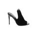 Steve Madden Heels: D'Orsay Stilleto Cocktail Party Black Print Shoes - Women's Size 8 - Peep Toe