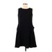 Taylor Casual Dress - A-Line: Black Solid Dresses - Women's Size 6