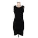 Leith Casual Dress - Bodycon: Black Solid Dresses - Women's Size Medium