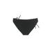 Robin Piccone Swimsuit Bottoms: Black Solid Swimwear - Women's Size Medium