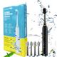 Electric Toothbrush,Newly Upgraded Electric Toothbrush,Electric Toothbrush with 4 Brush Heads, 6 Cleaning Modes,Smart 20-Speed Timer Electric Toothbrush IPX7 (Black)