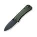 We Knife Co Ltd Banter Folding Knife 2.9in Carbon Steel Green Micarta Handle 2004J