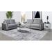 Coaster Furniture Davis Upholstered Rolled Arm Sofa Grey