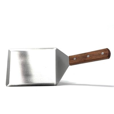 Stainless Steel Offset Turner Blade with Wooden Handle