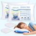 Fiber Water Pillow - Adjustable Pillow for Neck Pain Relief, Pillow for Side, Back, and Stomach Sleepers - White