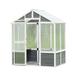 76''x48''x86'' Walk-in Outdoor Plant Gardening Greenhouse Cold Frame Wooden Greenhouse Garden Shed with Front Entry Door