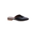 Franco Sarto Mule/Clog: Black Print Shoes - Women's Size 7 1/2 - Almond Toe