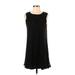 Ella Moss Casual Dress - Shift: Black Solid Dresses - Women's Size Small