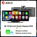 JMCQ-Écran de voiture portable Carplay sans fil Android Auto enregistreur vidéo DVR écran de