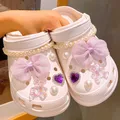 Breloques de chaussures pour Crocs nœud de bricolage ensemble de chaussures de jardin en perles