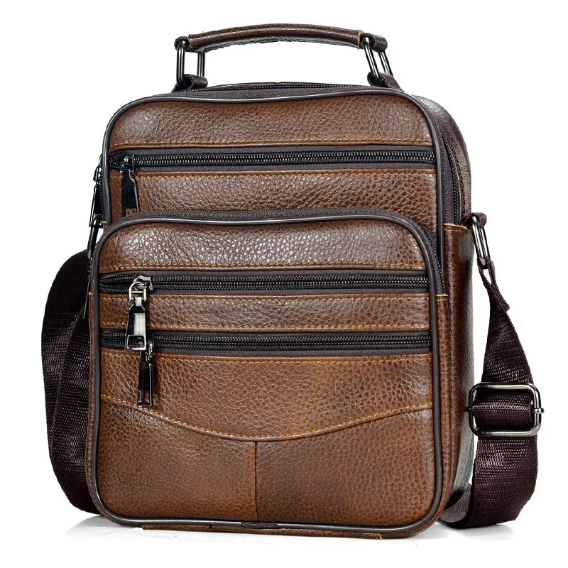 Mode chaude hommes sacs de messager sacs à main en cuir véritable pour homme marque de luxe mâle sac à bandoulière pour Mini Pad garçon sac à bandoulière