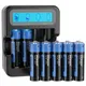 Chargeur de batterie au lithium AA aste AA 1.5V 3500mWh 24.com Brosse à dents électrique avec
