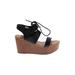 Rocket Dog Wedges: Black Solid Shoes - Women's Size 8 - Open Toe