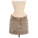 Dolce & Gabbana Denim Skirt: Brown Print Bottoms - Women's Size 42