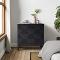 Mercury Row® Whisnant Contemporary 2 - Door Storage Cabinet w/ Adjustable Shelves Wood in Black | 30 H x 30.63 W x 15.75 D in | Wayfair