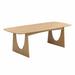 Corrigan Studio® Maahirah Natural Ash 94" Rectangular Dining Table Wood in Brown/Gray | 30 H x 38 W x 94 D in | Wayfair