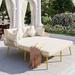 George Oliver Ishmil 69.33" Wide Outdoor Patio Daybed w/ Cushions Plastic/Metal | 29.52 H x 69.33 W x 66.92 D in | Wayfair