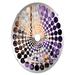 East Urban Home Viennese Velvet Tea Time I - Radial Dot Decorative Mirror-MIR109816-Oval | 29.5 H x 19.6 W x 0.24 D in | Wayfair