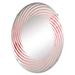 East Urban Home Gold & Pink Minimal Abstract River II - Spiral Wall Mirror-MIR113105-Oval, Crystal | 29.5 H x 19.6 W x 0.24 D in | Wayfair